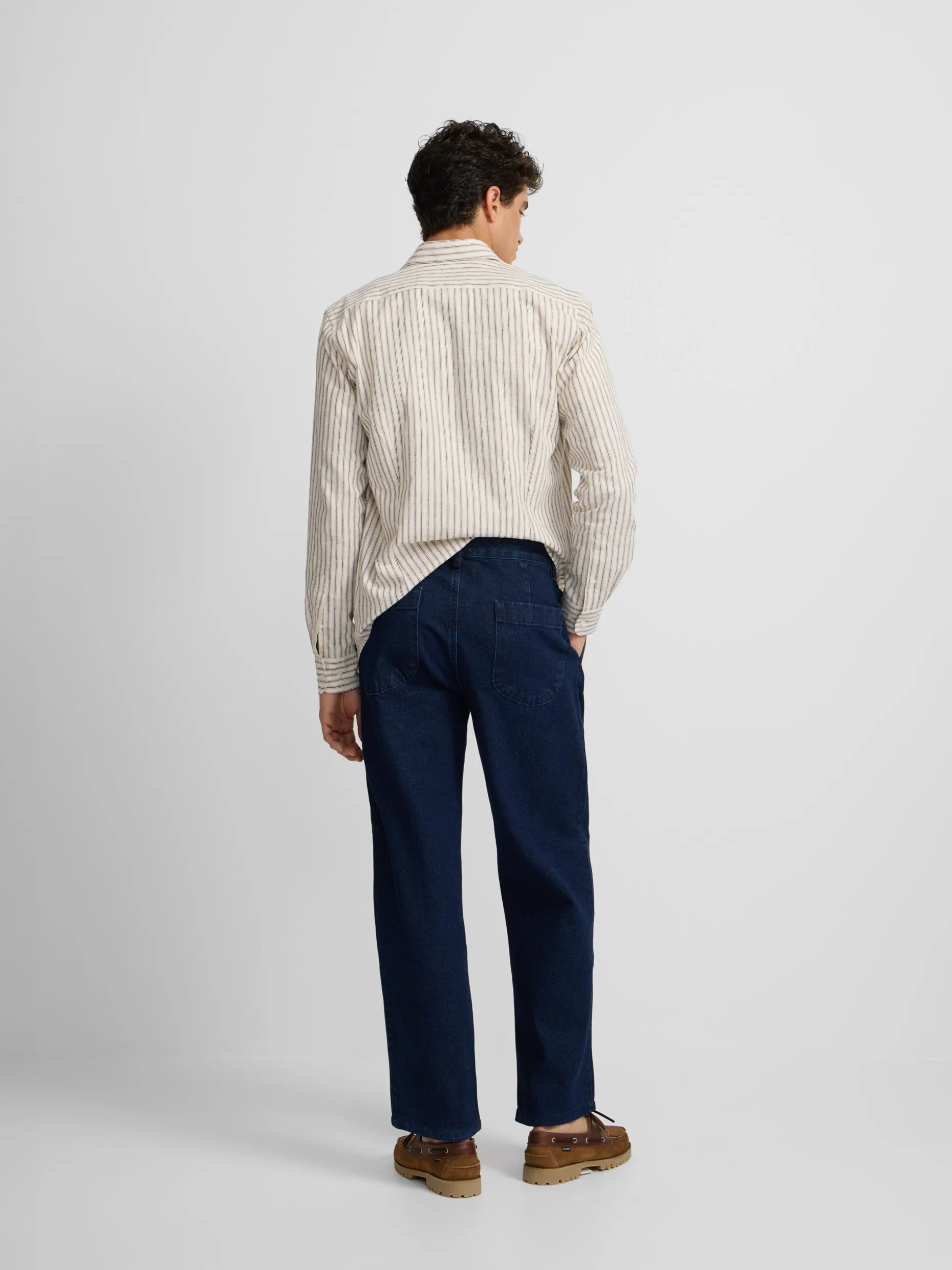 Pantalon sport pinza recto denim