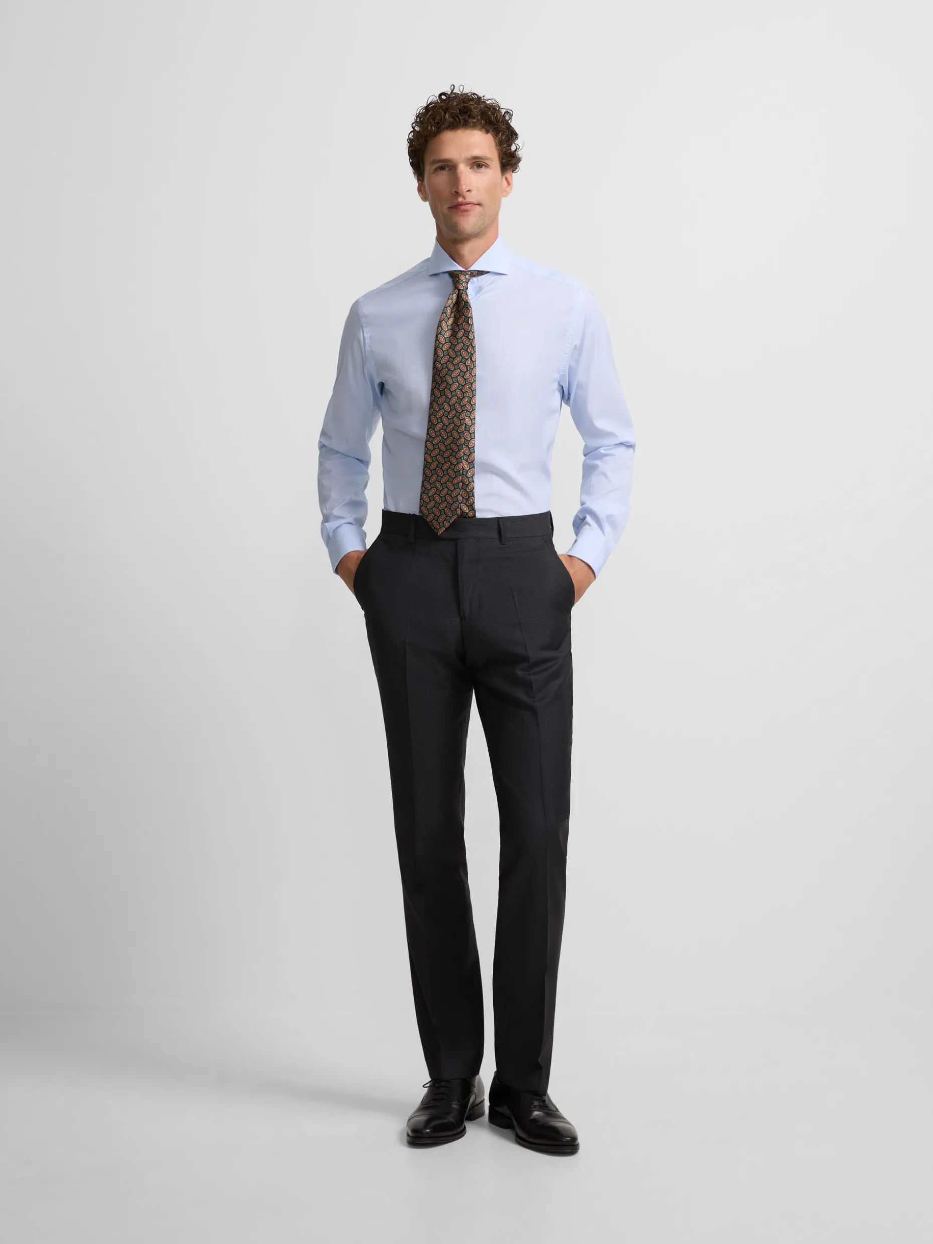 Pantalon suit ojo de perdiz gris