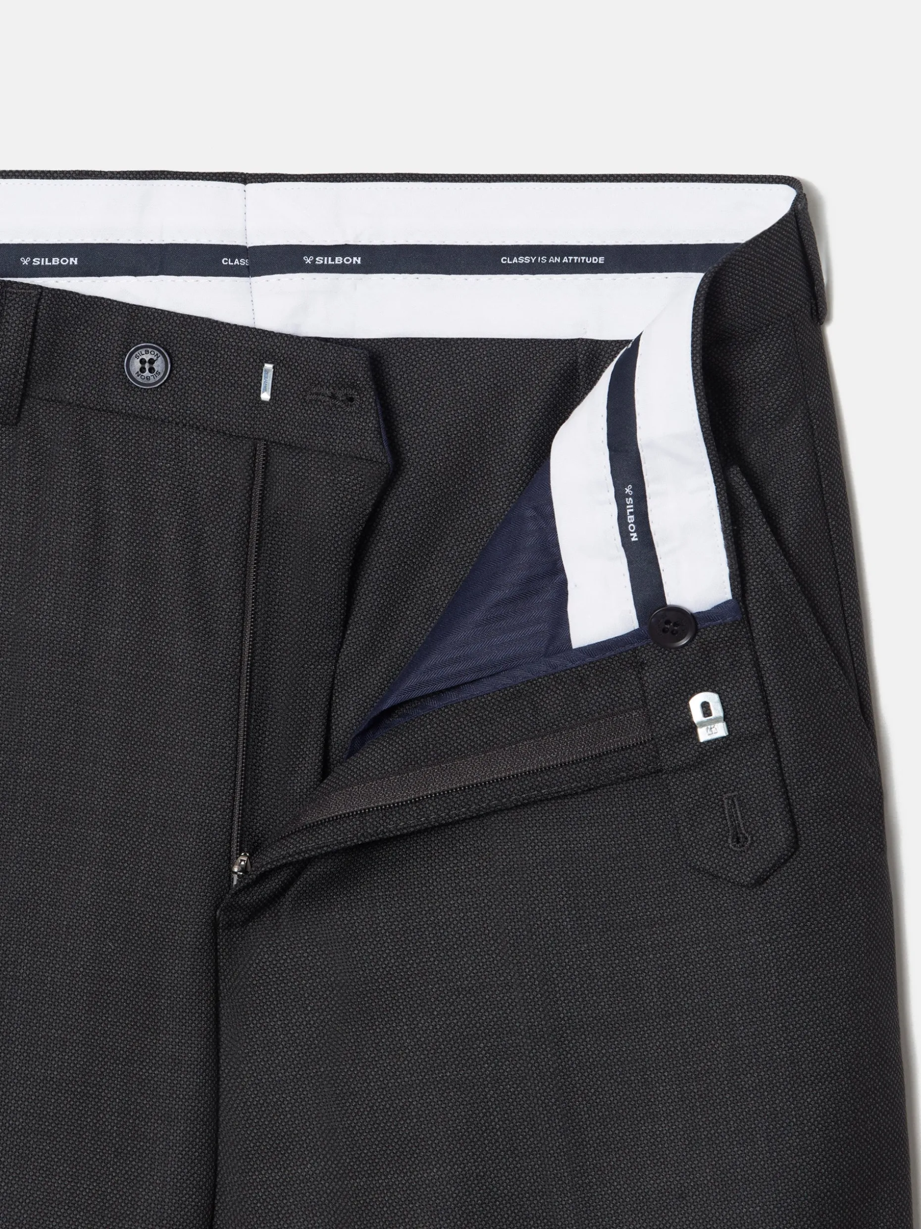 Pantalon suit ojo de perdiz gris