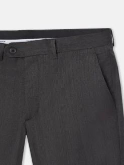 Pantalon traje clasico espiga gris