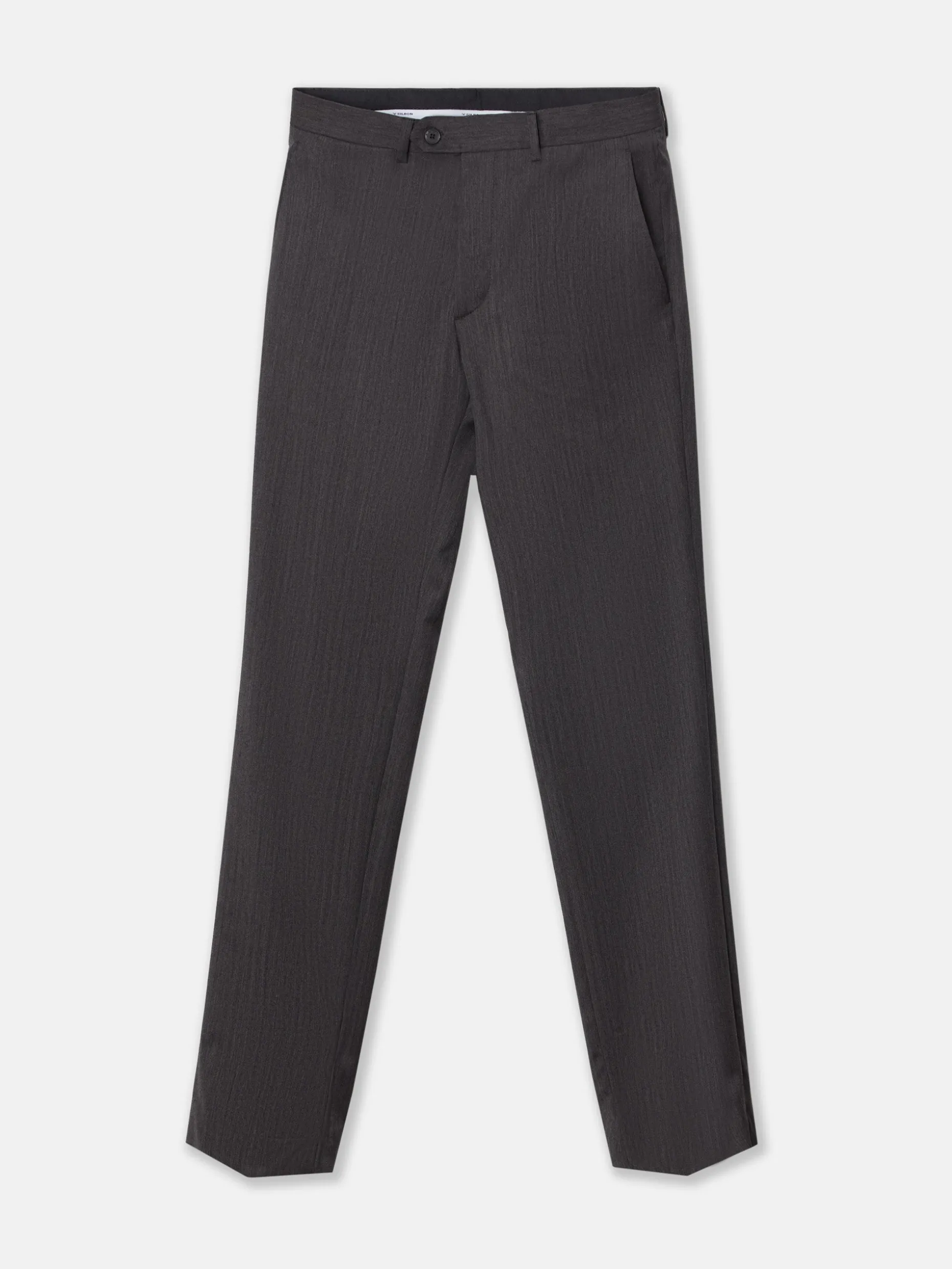 Pantalon traje clasico espiga gris