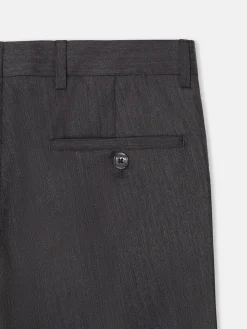 Pantalon traje clasico espiga gris