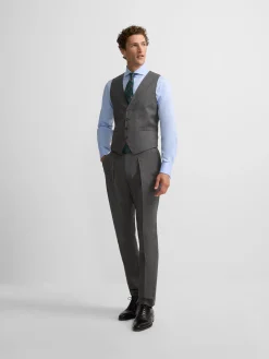 Pantalon traje clasico principe de gales gris