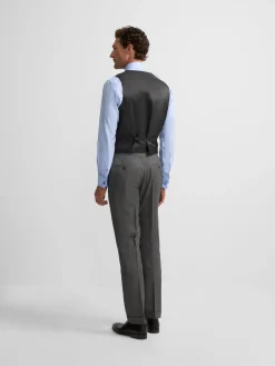 Pantalon traje clasico principe de gales gris