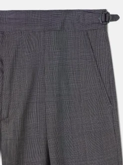Pantalon traje clasico principe de gales gris