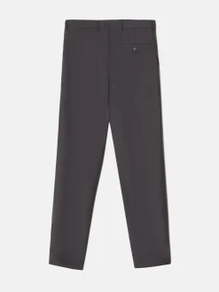 Pantalon traje cruzado stretch gris