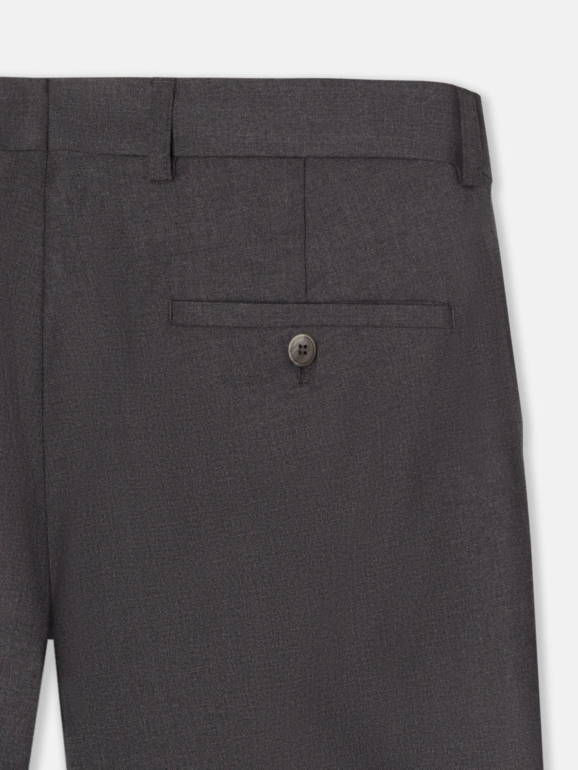 Pantalon traje cruzado stretch gris