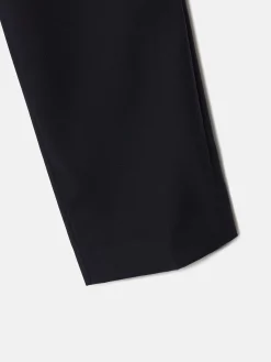Pantalon traje cruzado stretch azul marino