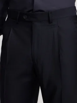 Pantalon traje cruzado stretch navy
