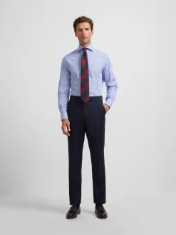 Pantalon traje essential azul medio