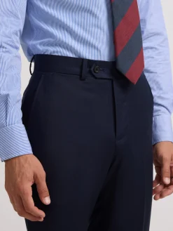 Pantalon traje essential azul medio