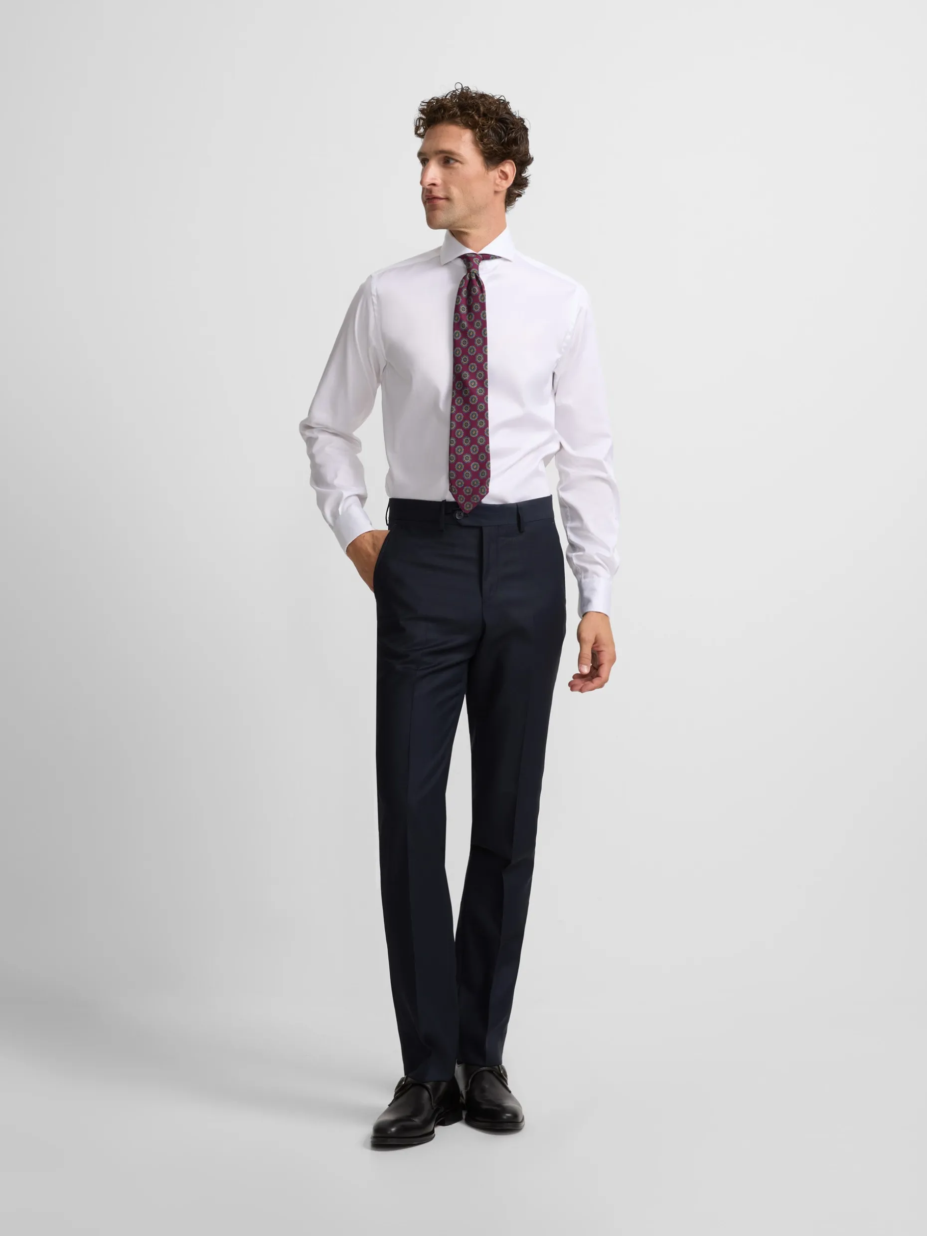 Pantalon traje estructura azul marino