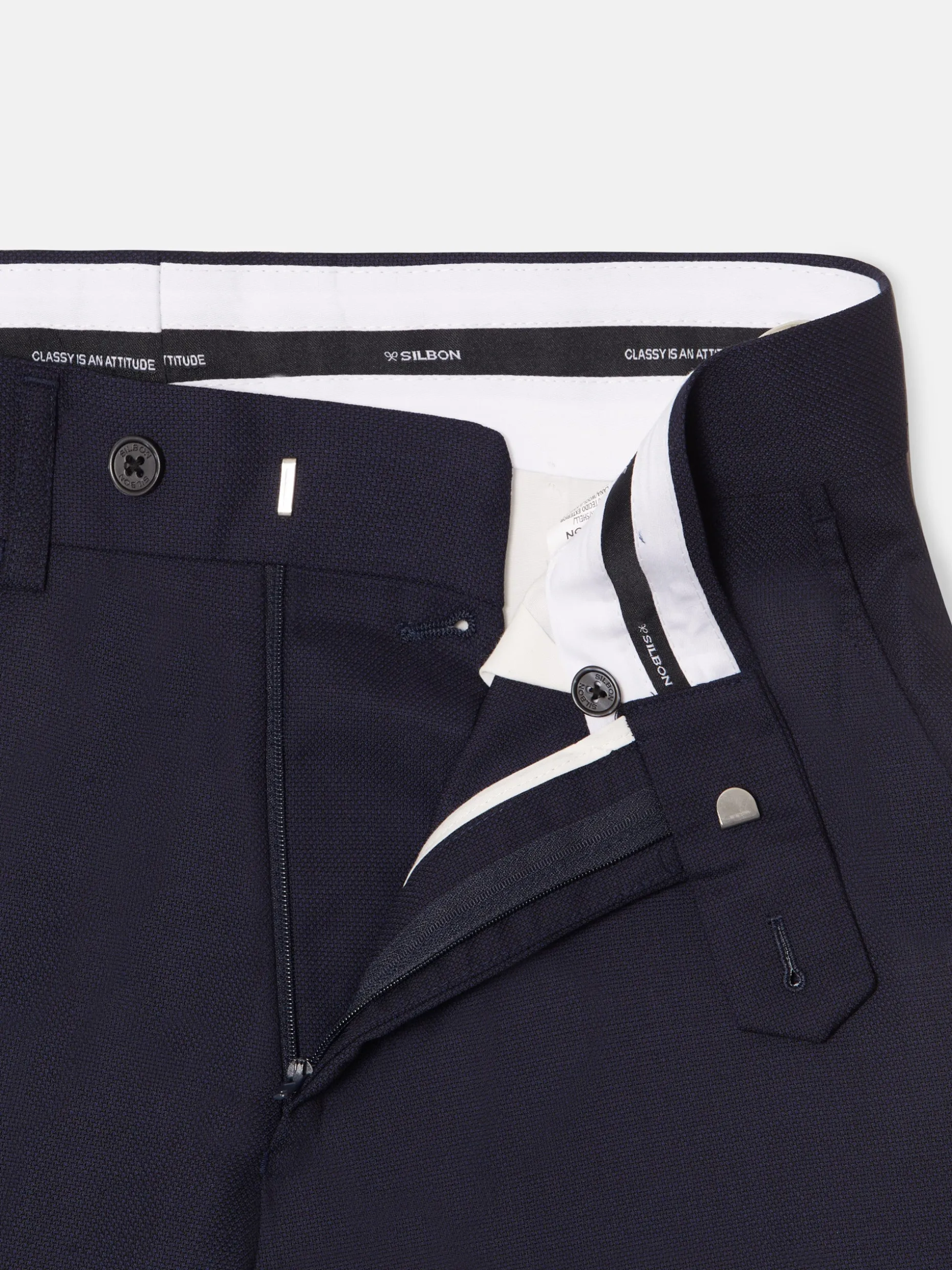 Pantalon traje estructura azul marino