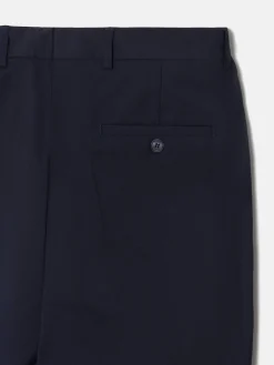 Pantalon traje natural stretch azul claro