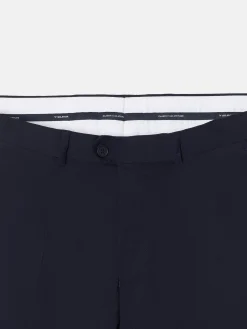 Pantalon traje natural stretch azul claro