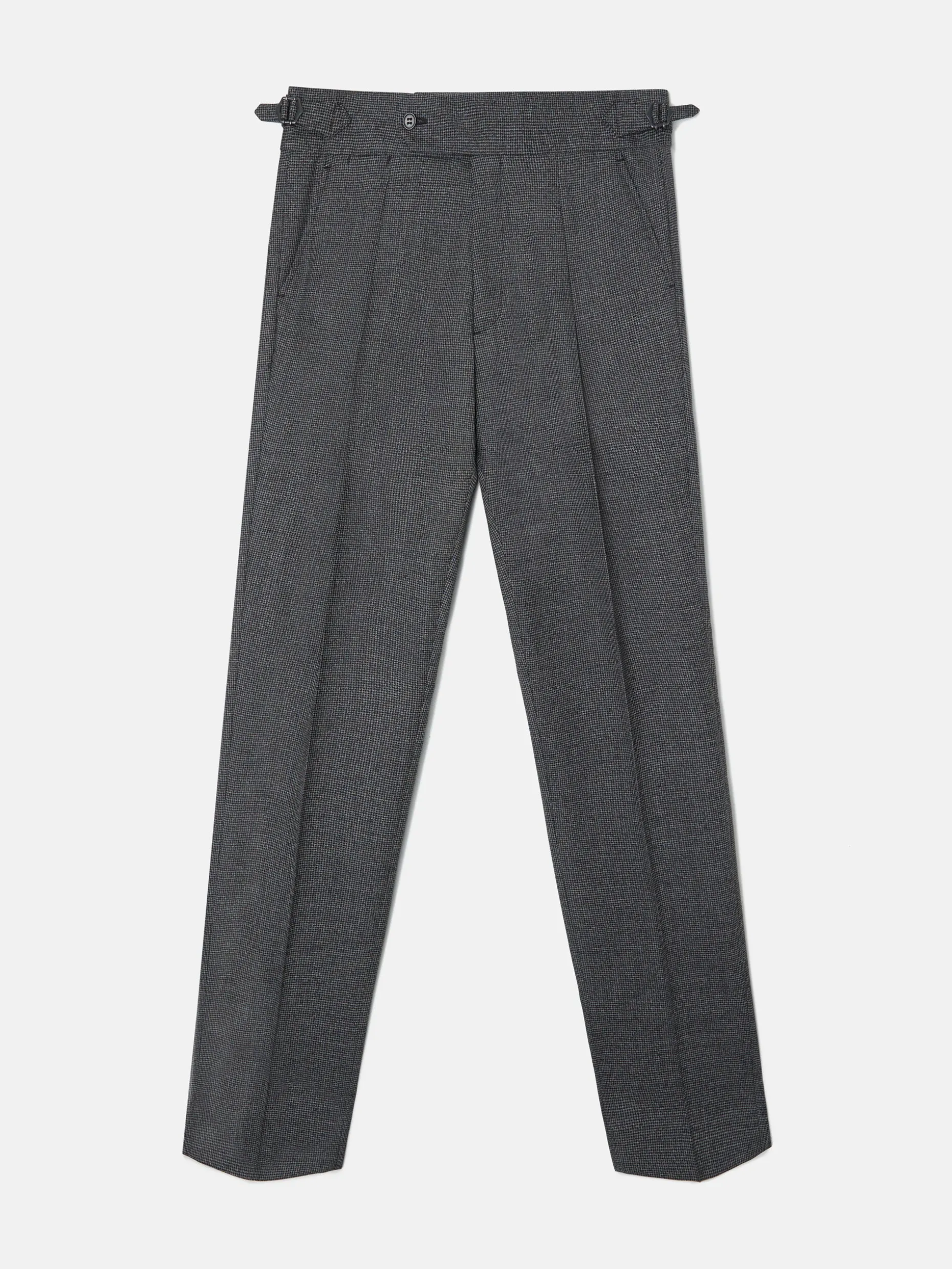 Pantalon traje pata de gallo gris
