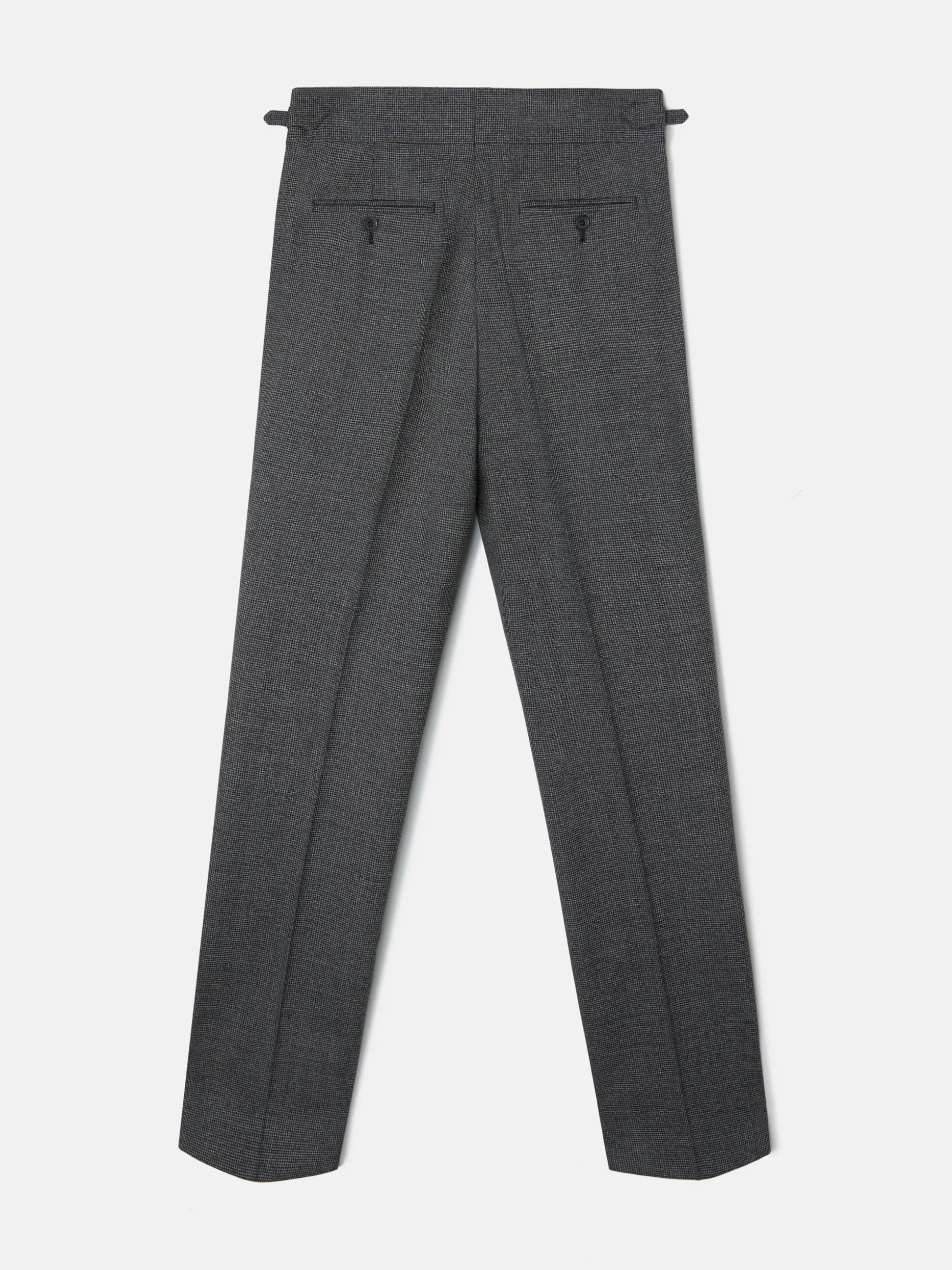 Pantalon traje pata de gallo gris
