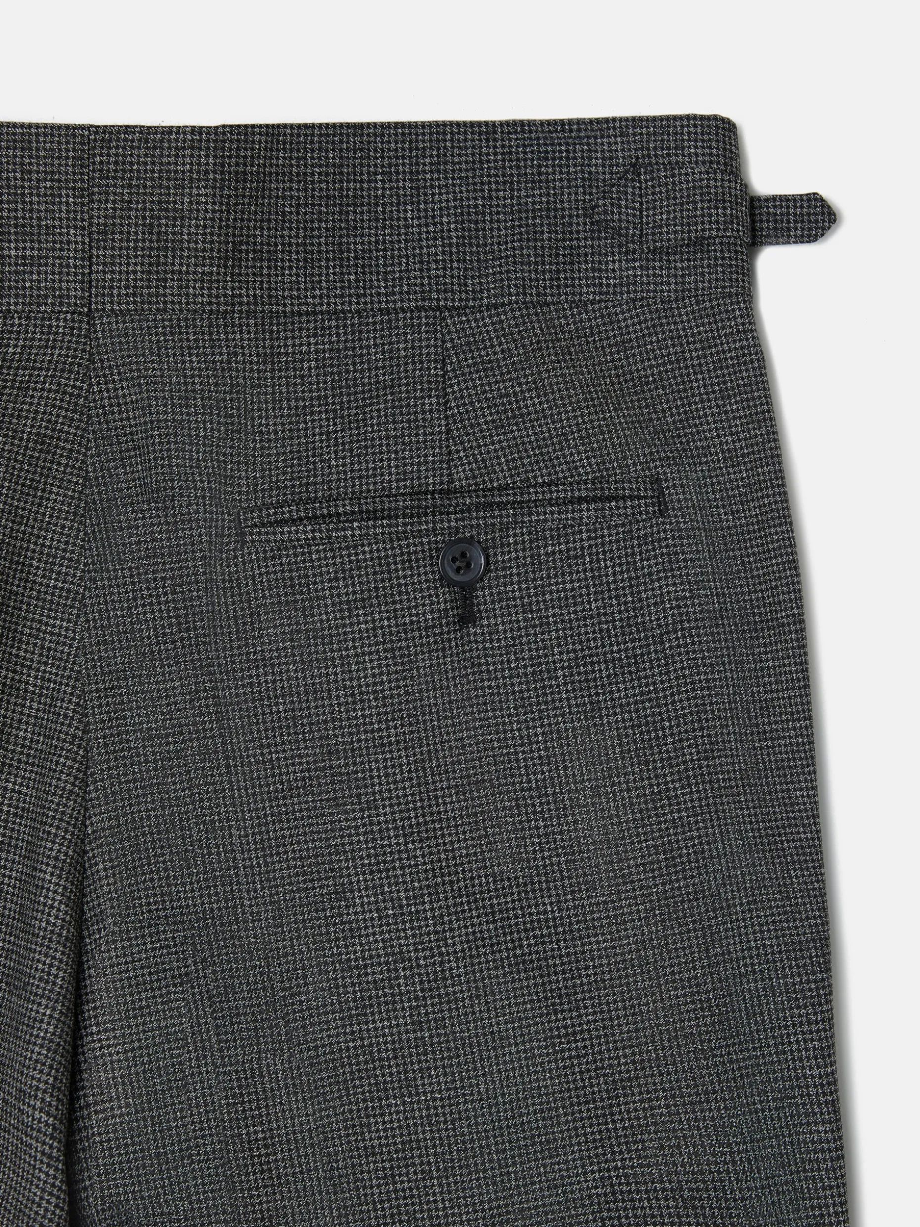 Pantalon traje pata de gallo gris