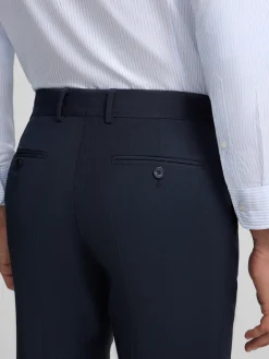 Pantalon vestir classic azul medio