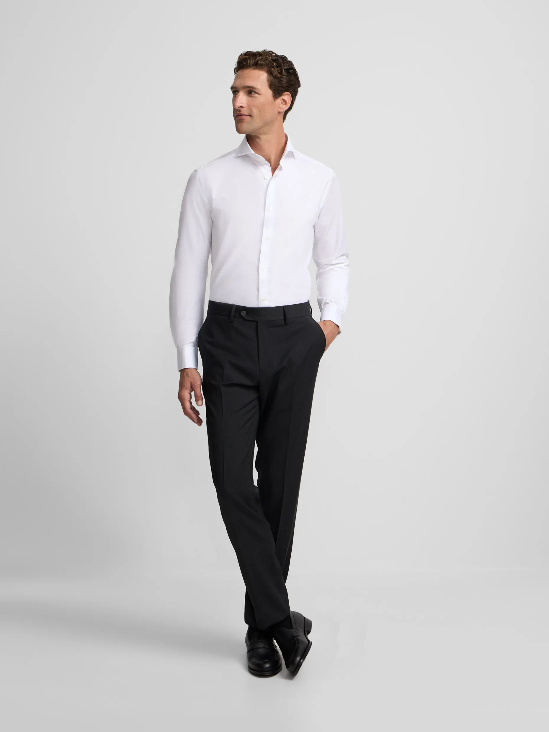 Pantalon vestir classic gris oscuro