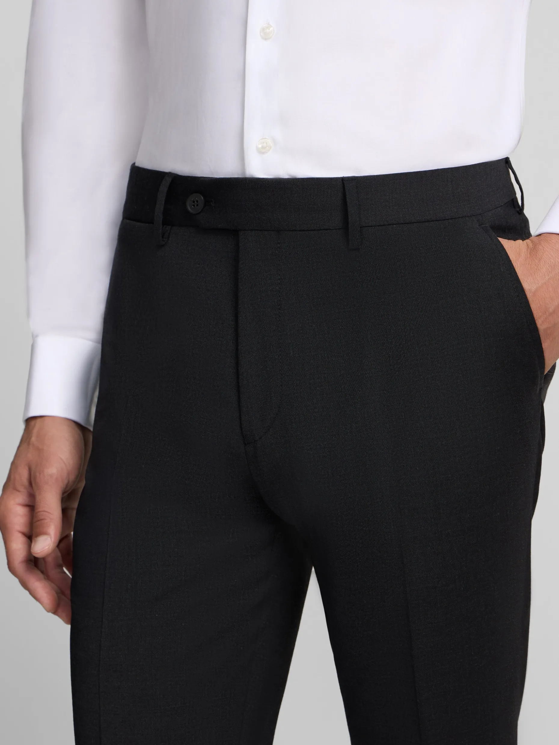 Pantalon vestir classic gris oscuro