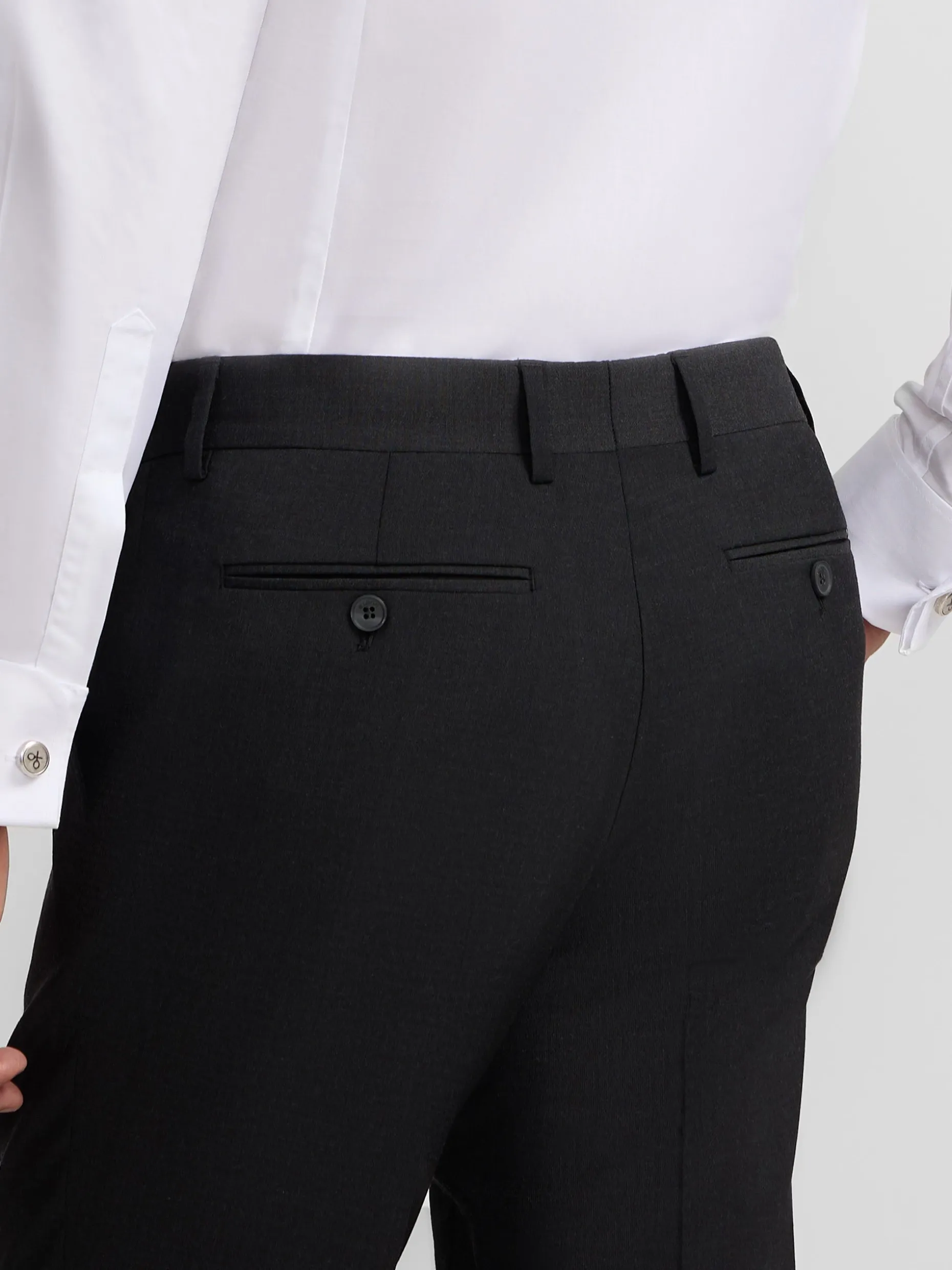 Pantalon vestir classic gris oscuro