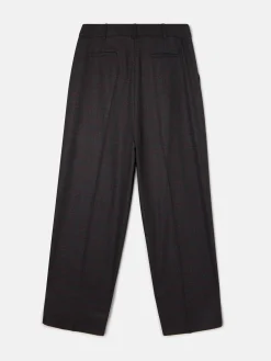 Pantalon vestir cuadros grises y burdeos