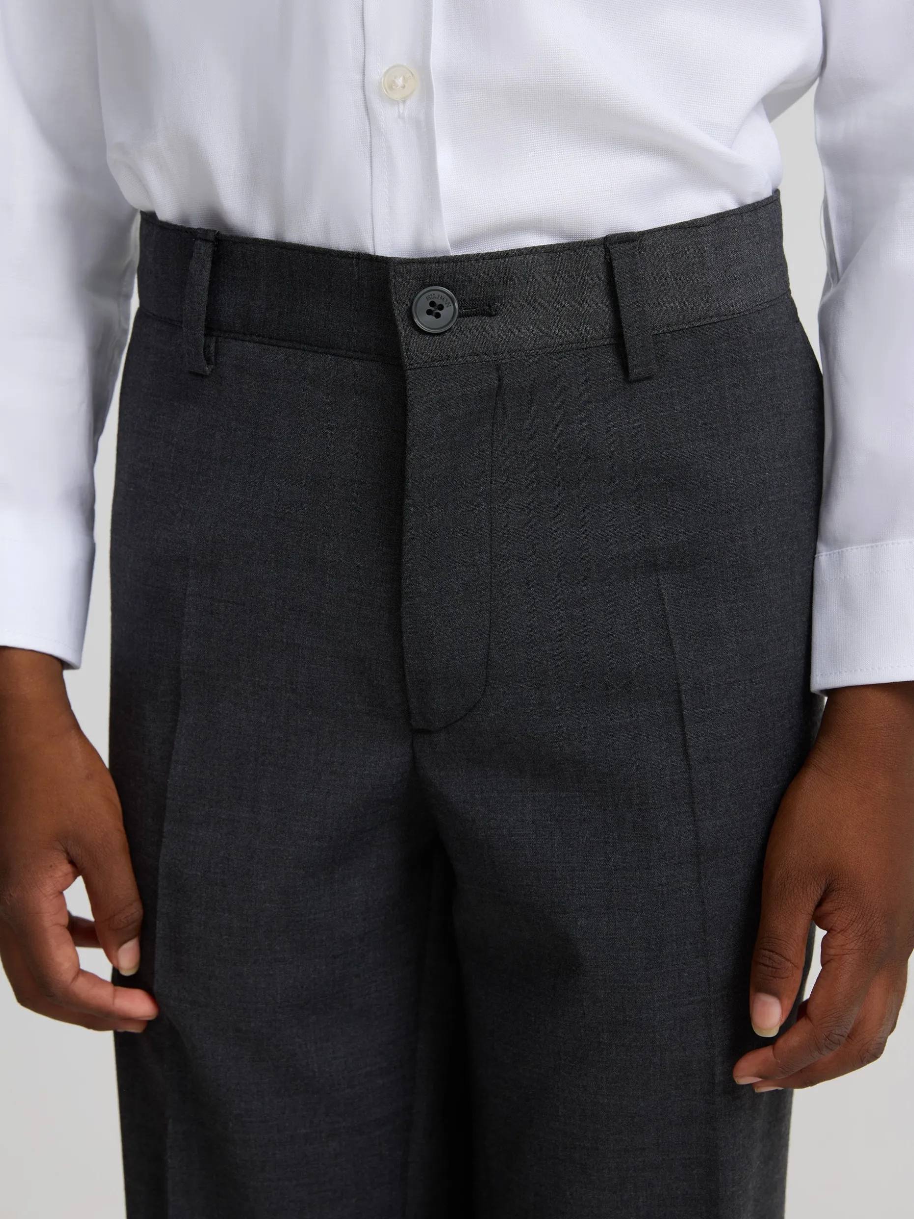 Pantalon vestir kids clasico gris