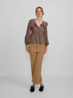 Pantalon vestir marinero camel