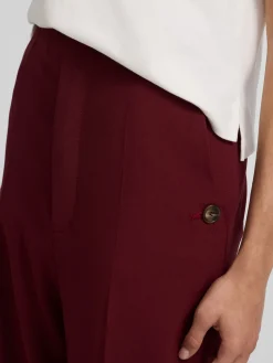 Pantalon vestir marinero burdeos