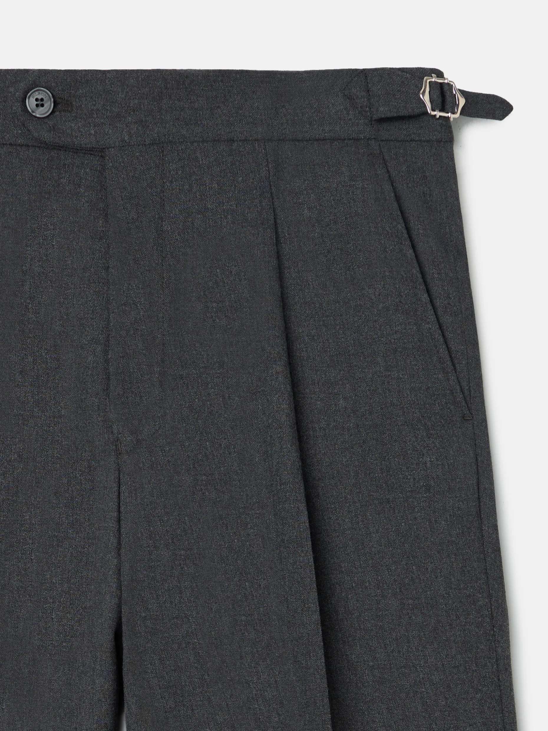 Pantalon vestir pinzas gris marengo