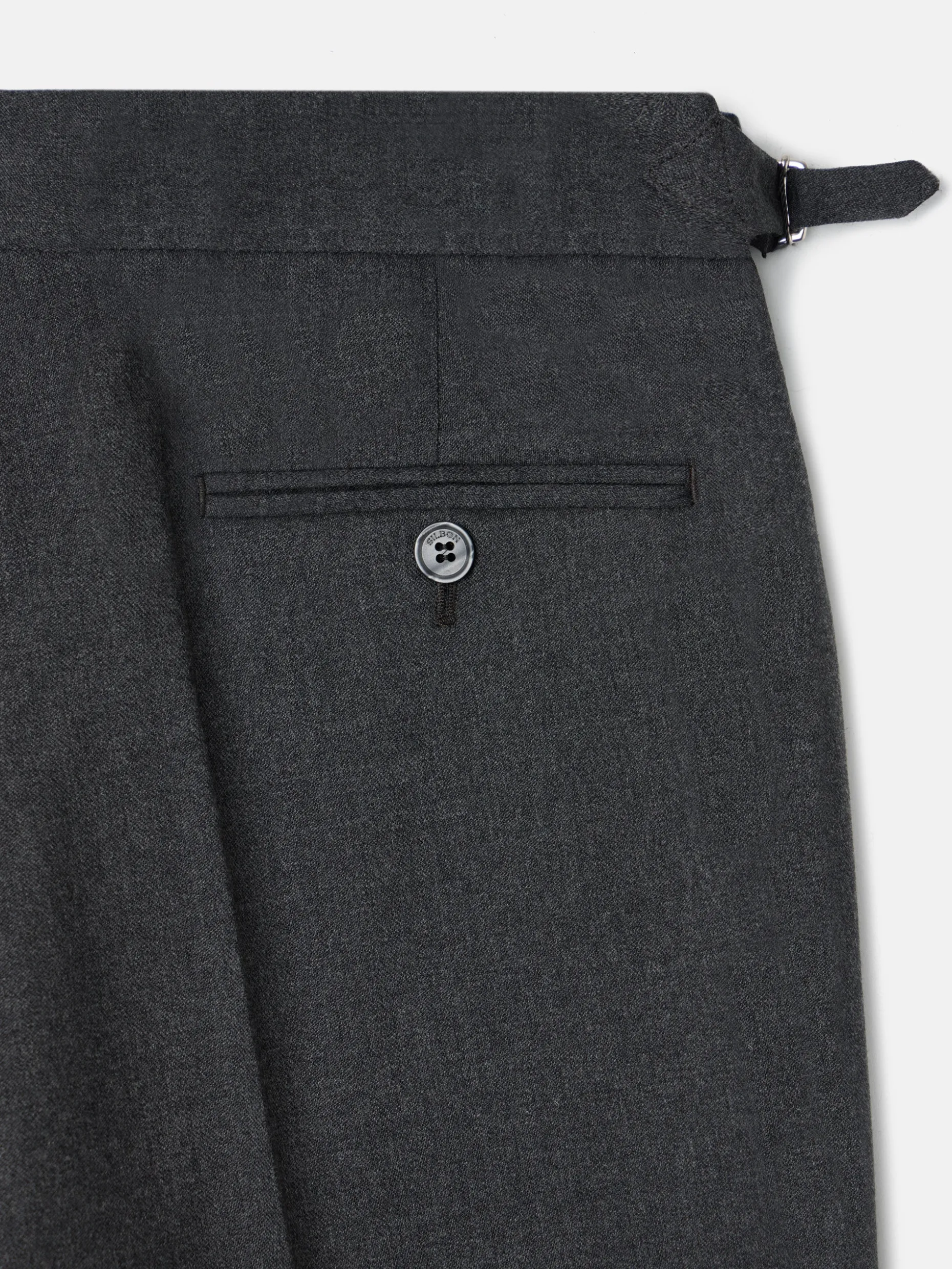 Pantalon vestir pinzas gris marengo