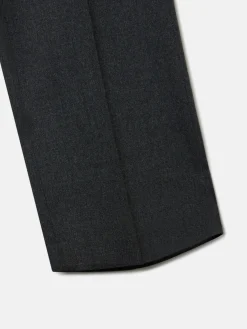 Pantalon vestir pinzas gris marengo