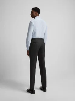 Pantalon vestir pinzas gris oscuro