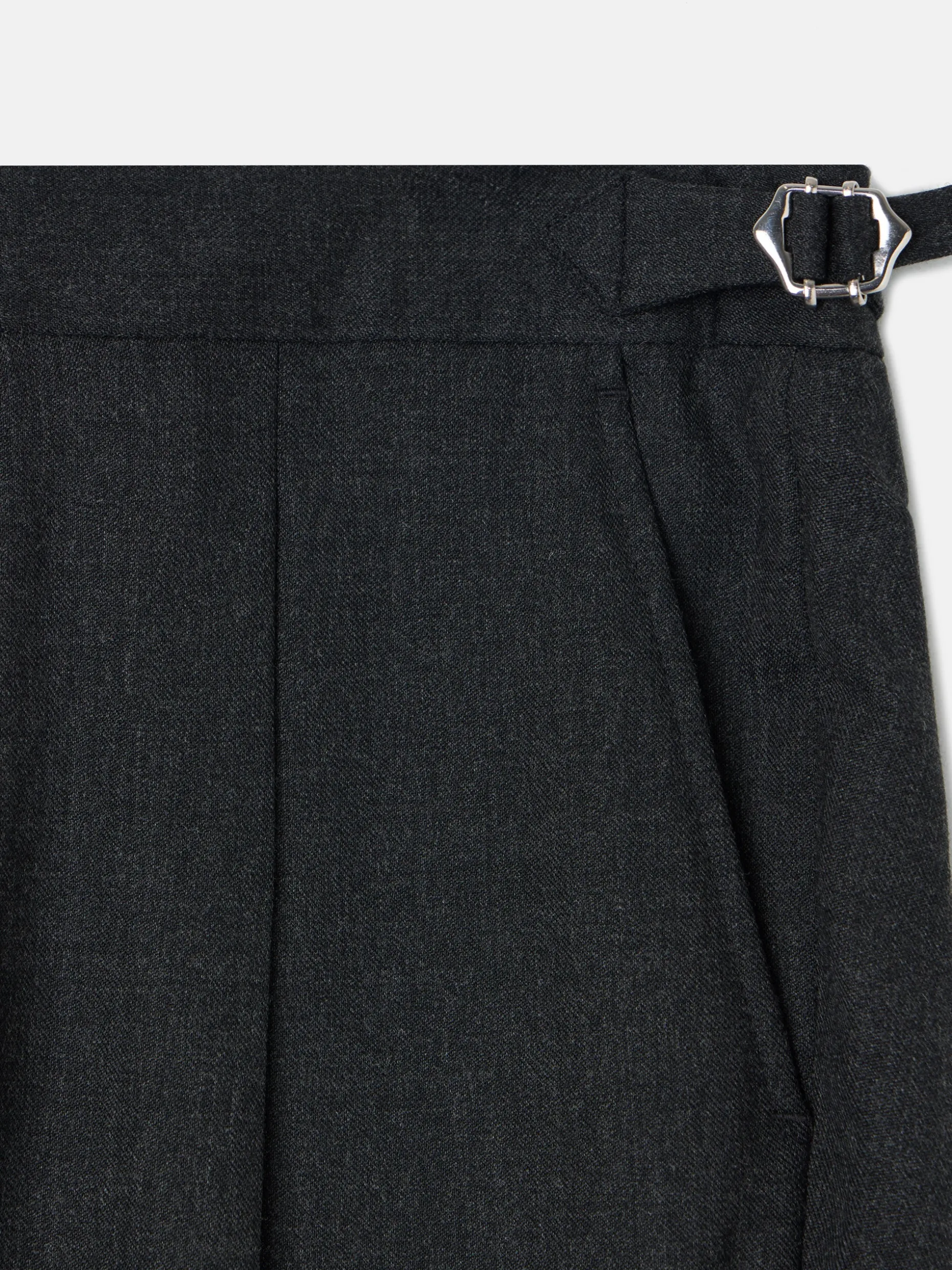 Pantalon vestir pinzas gris oscuro