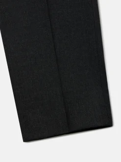 Pantalon vestir pinzas gris oscuro