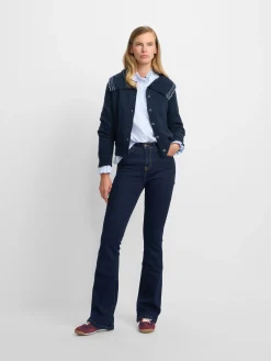 Pantalon woman boot cut azul marino