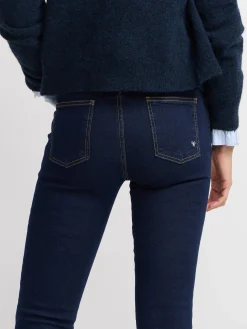 Pantalon woman boot cut azul marino