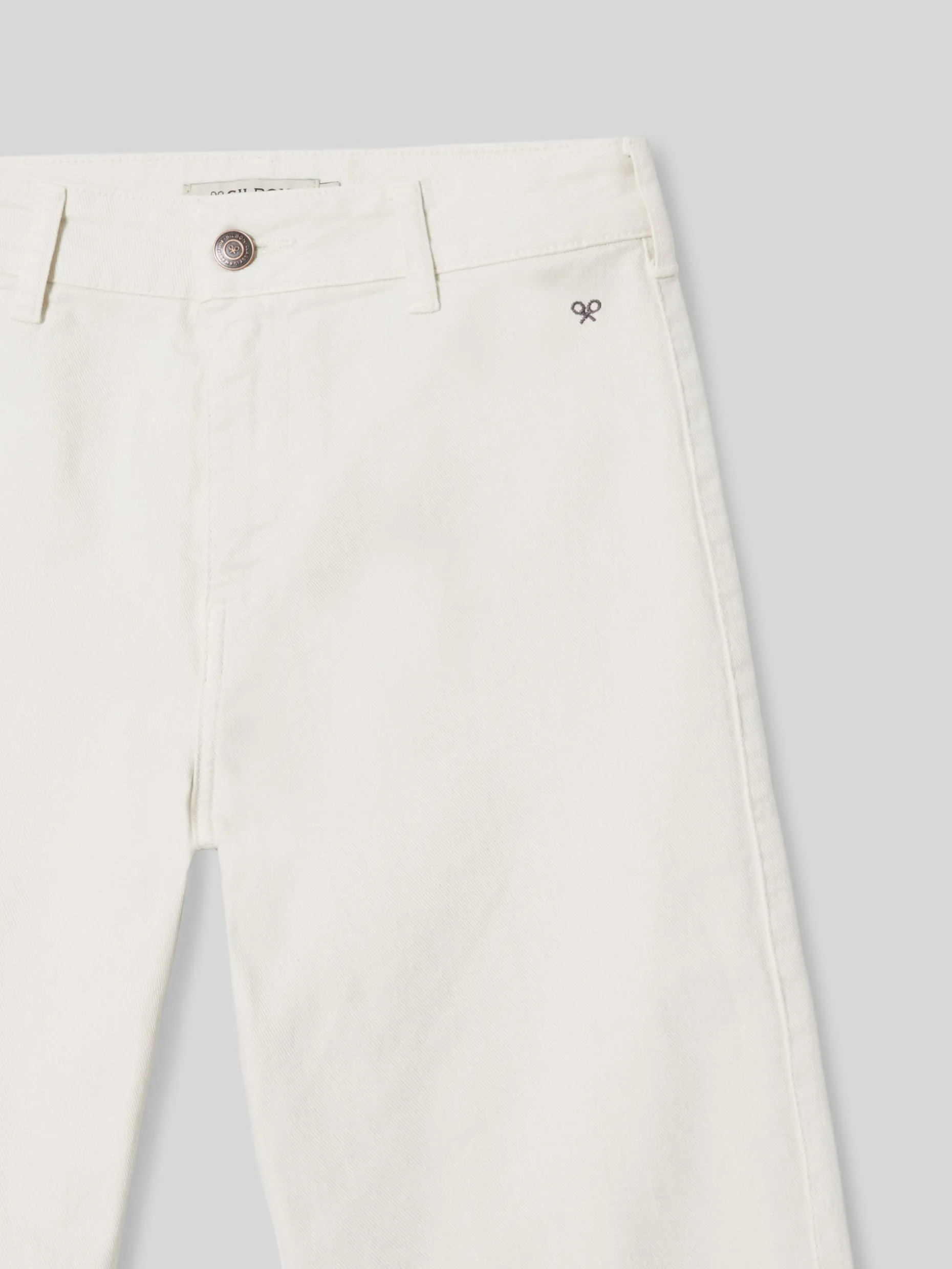 Pantalon woman culotte bolsillos crudo