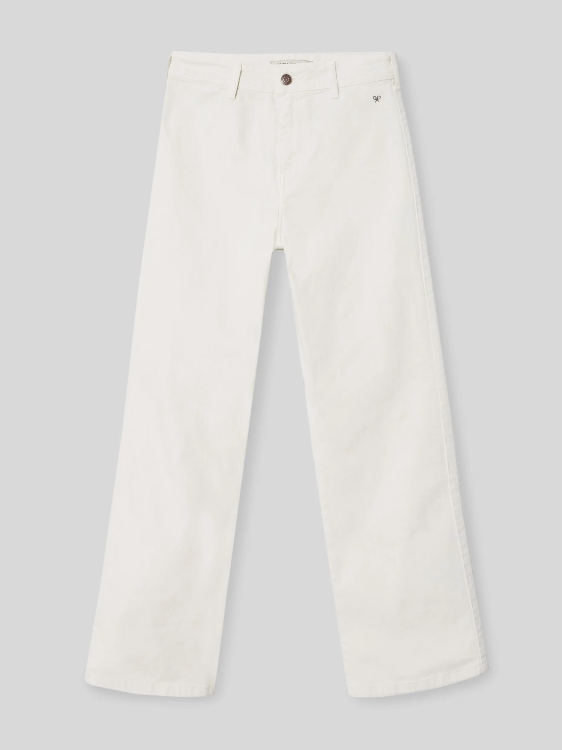 Pantalon woman culotte bolsillos crudo