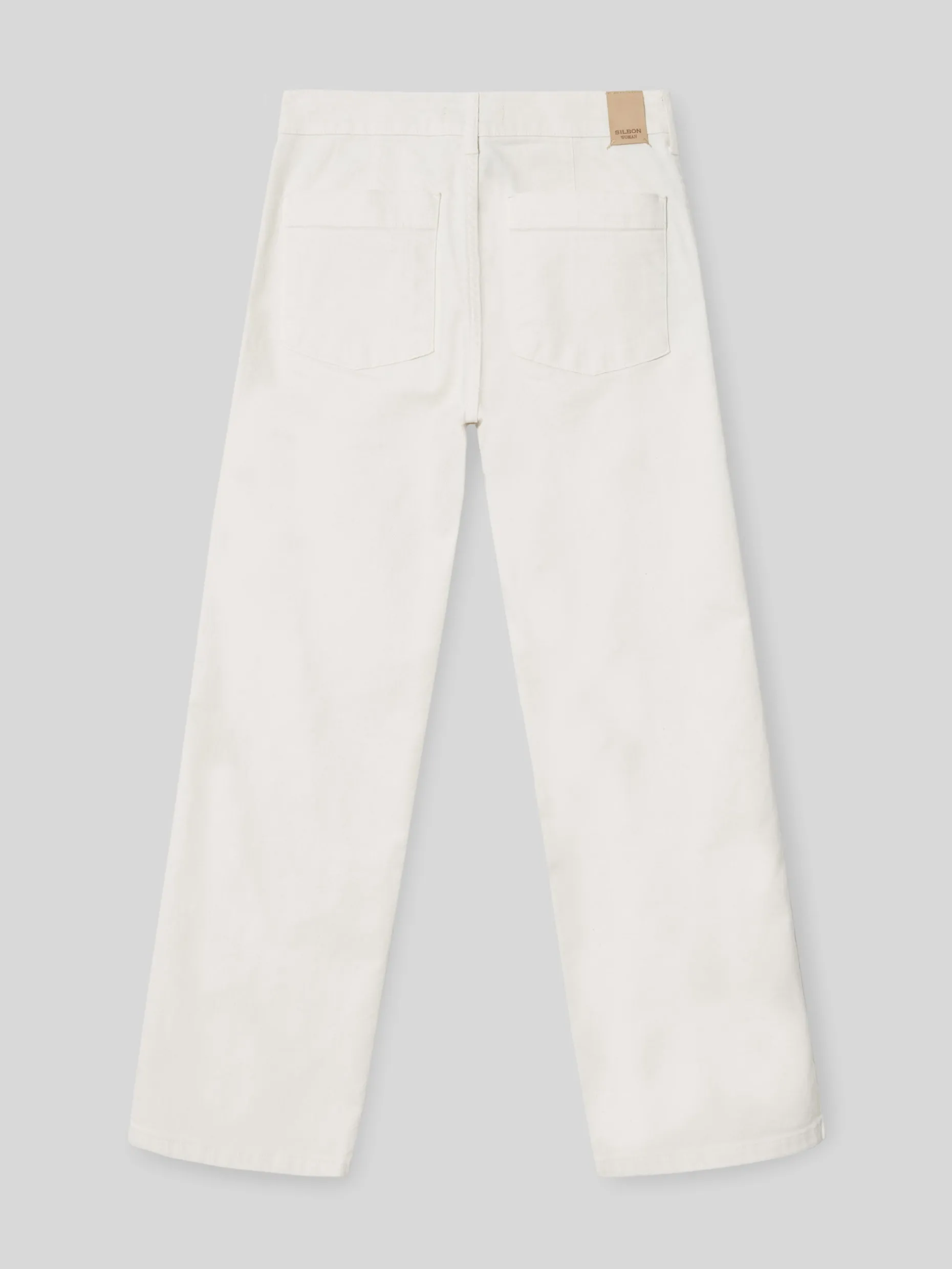 Pantalon woman culotte bolsillos crudo
