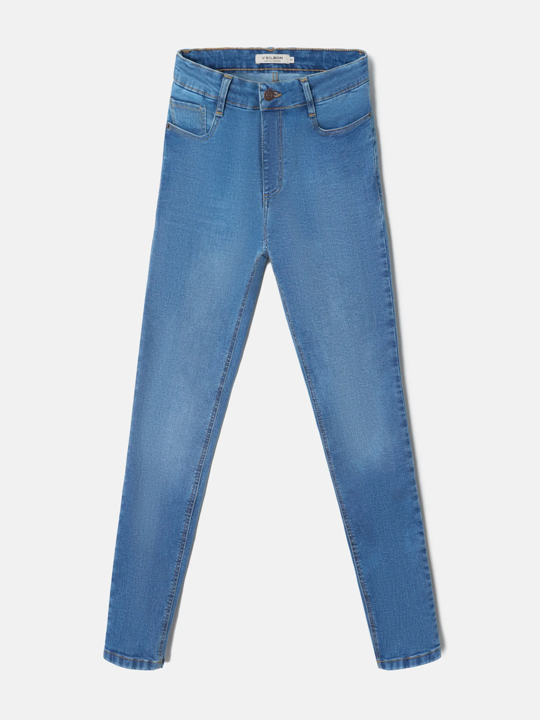 Pantalon woman slim fit denim medio