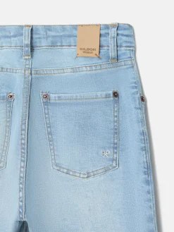 Pantalon woman slim fit denim claro