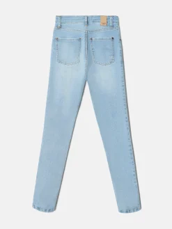 Pantalon woman slim fit denim claro