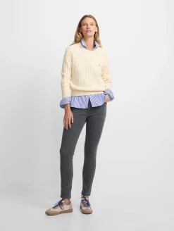 Pantalon woman slim fit gris