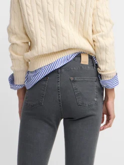 Pantalon woman slim fit gris