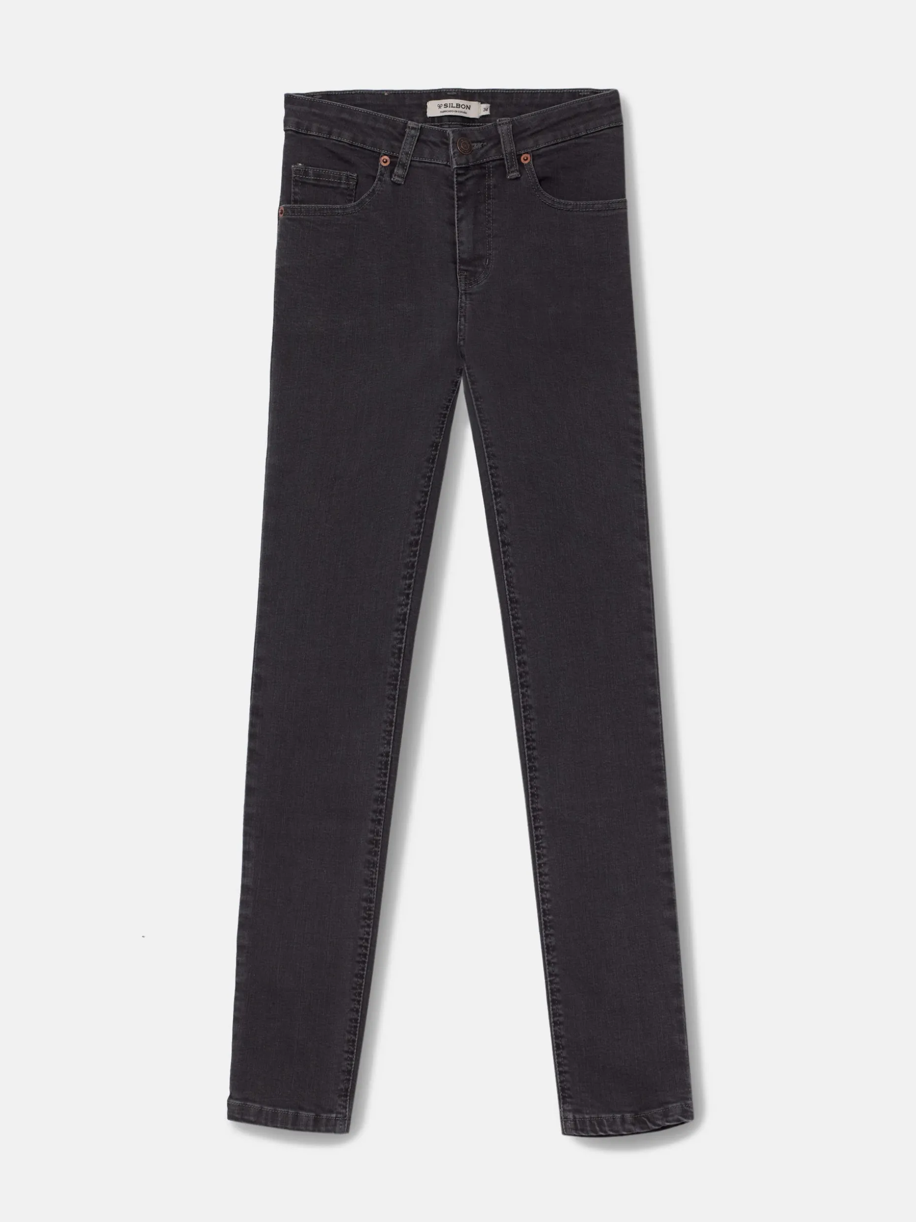 Pantalon woman slim fit gris
