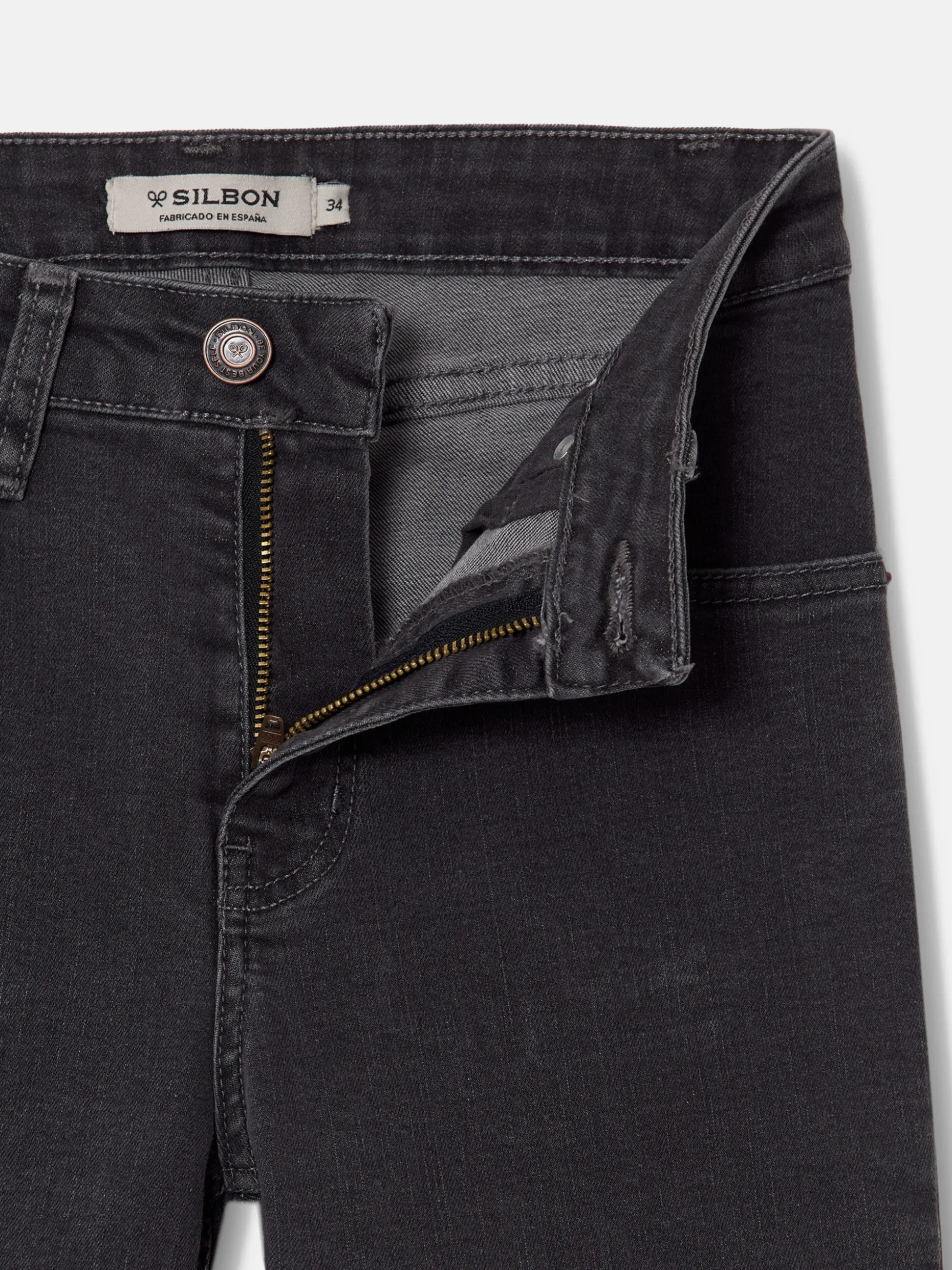 Pantalon woman slim fit gris