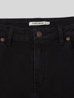 Pantalon woman slim fit negro