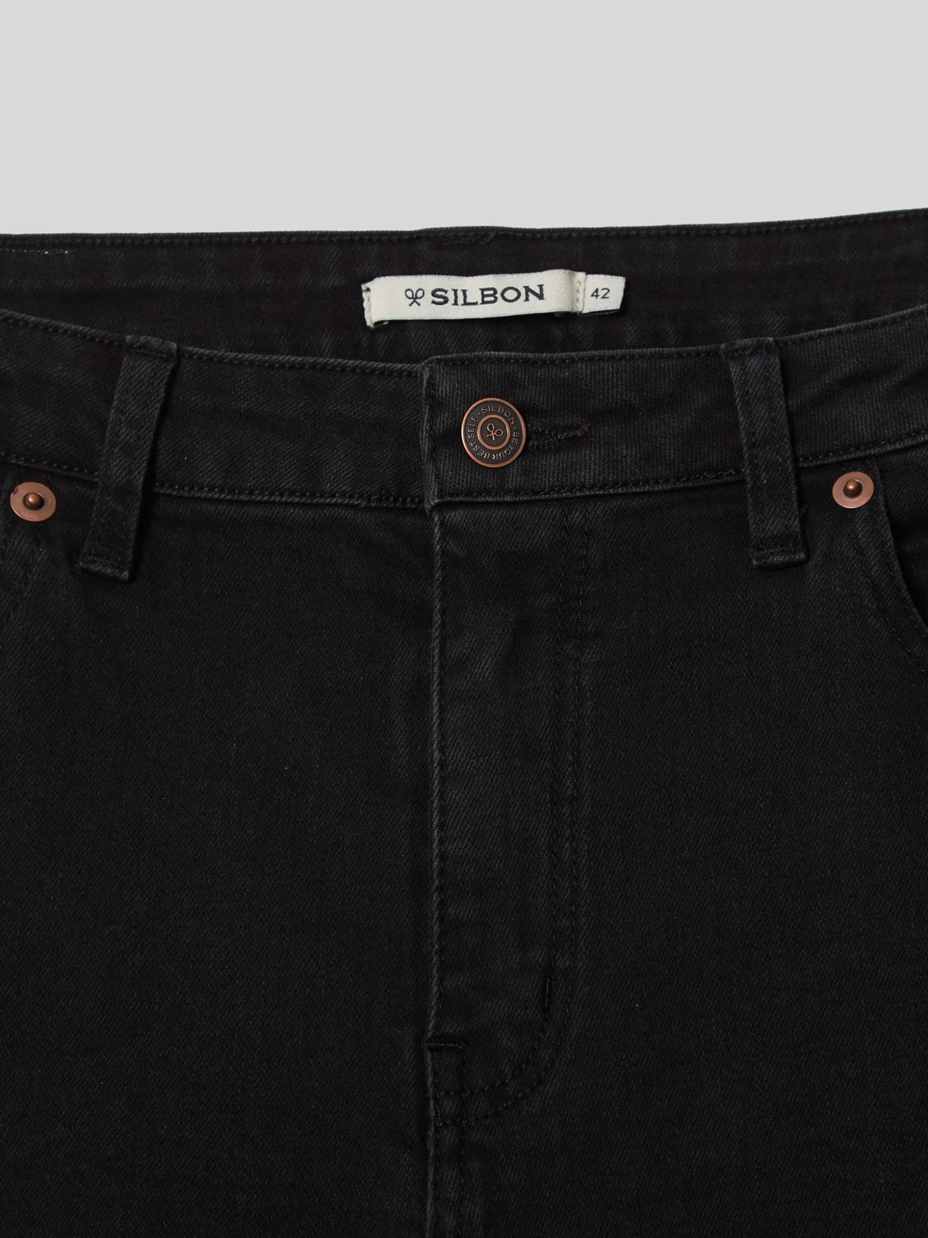 Pantalon woman slim fit negro